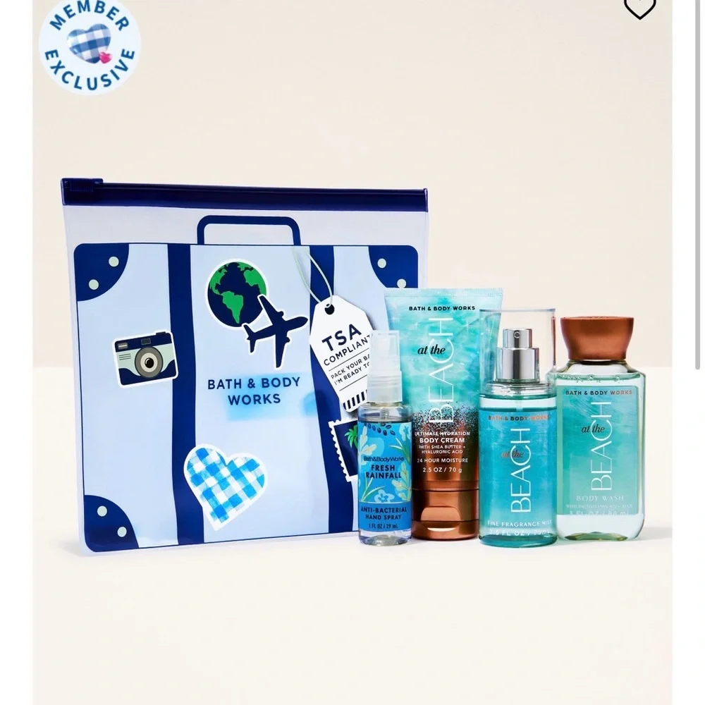Bath & Body Works Blue Beach Fragrance & Hydration Set